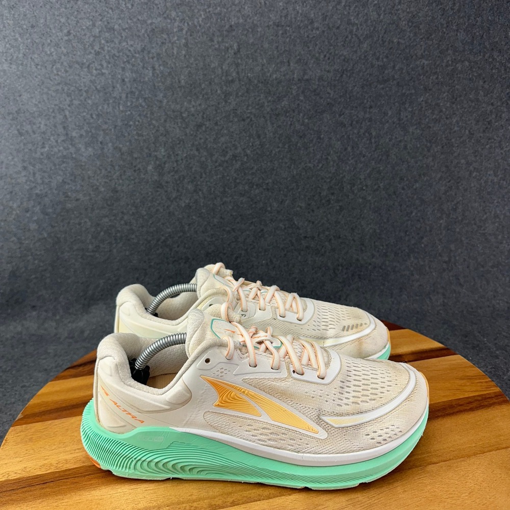 Altra Paradigm 6 Womens Running Shoes Size 9 White Green AL0A5484130